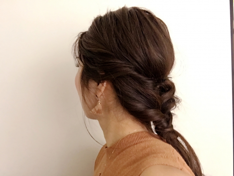 ▷動画で解説 ゴム2本だけのヘアアレンジ